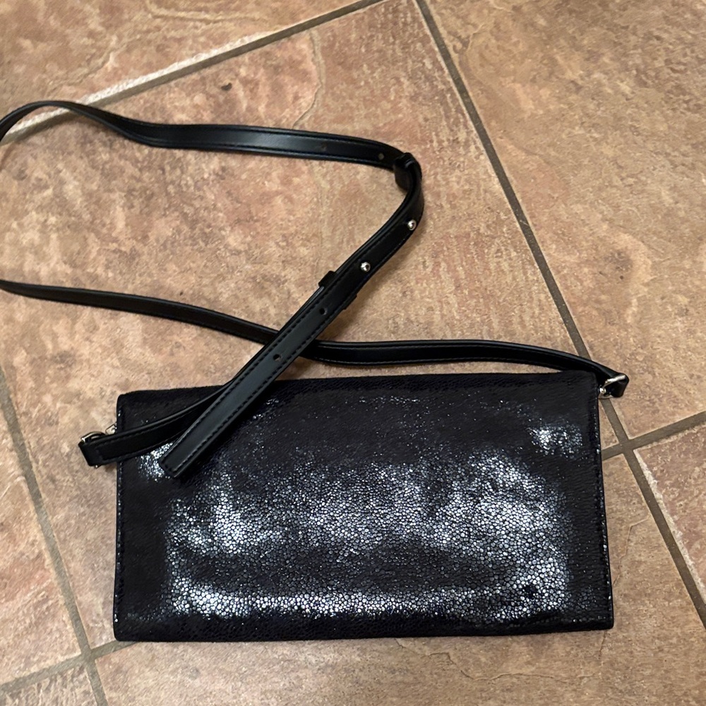 Michael Kors Black Python Print Leather Clutch Co… - image 2